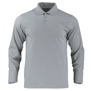 02306 - Polera Polo DryFresh Smooth® 60% Algodón Manga Larga Hombre - Imagen 4